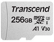 Карта пам'яті Transcend microSD 256GB C10 UHS-I R100/W40MB/s + SD (TS256GUSD300S-A) 370899 фото
