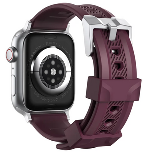 AhaStyle Premium Silicone Rugged Design Band for Apple Watch 42/44/45 mm Burgundy 264659 фото