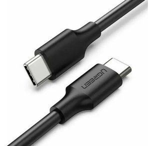 Кабель UGREEN US286 USB Type-C To USB Type-C 60W Cable Nickel Plating 3A 1.5m Black (50998) 278858 фото