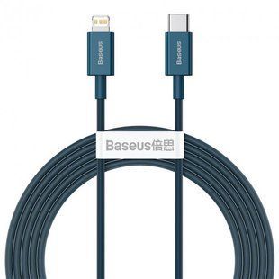Кабель Baseus Superior Series Fast Charging Type-C To Lightning PD 20W 2m (CATLYS-C03) Blue 255251 фото