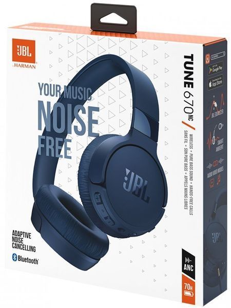 Навушники JBL TUNE 670NC (JBLT670NCBLU) Blue 274738 фото