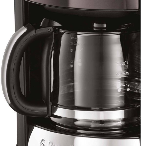 Кавоварка Russell Hobbs крапельна Matte Black, 1.8л, мелена, LED-дисплей, чорний (26160-56) 363833 фото