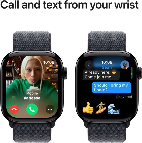 Смарт-годинник Apple Watch Series 10 GPS 46mm Jet Black Aluminium Case with Ink Sport Loop MWWR3 320069 фото