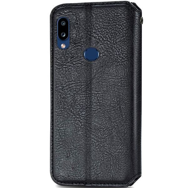 Кожаный чехол книжка GETMAN Cubic (PU) для Samsung Galaxy A10s Черный 203976 фото