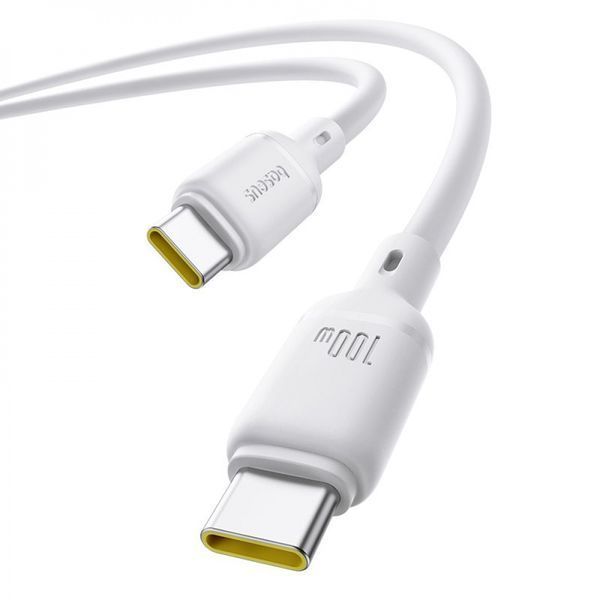 Кабель Baseus Silky Series Fast Charging Type-C to Type-C 100W (2m) (P10377704113-01) black 378276 фото