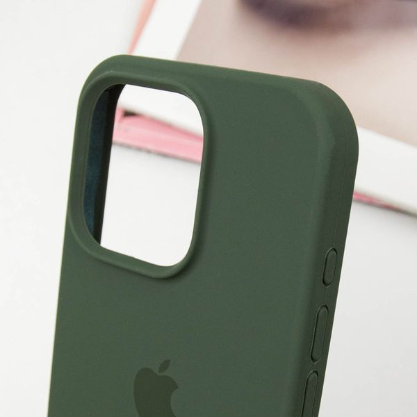 Чохол Silicone Case Full Protective (AA) для Apple iPhone 15 Pro (6.1") Зелений / Cyprus Green 276398 фото