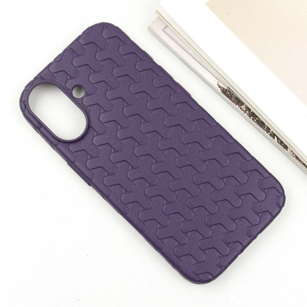 Чохол TPU Weaving для Apple iPhone 16 (6.1") Purple 328227 фото