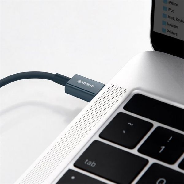 Кабель Baseus Superior Series Fast Charging Type-C To Lightning PD 20W 2m (CATLYS-C03) Blue 255251 фото