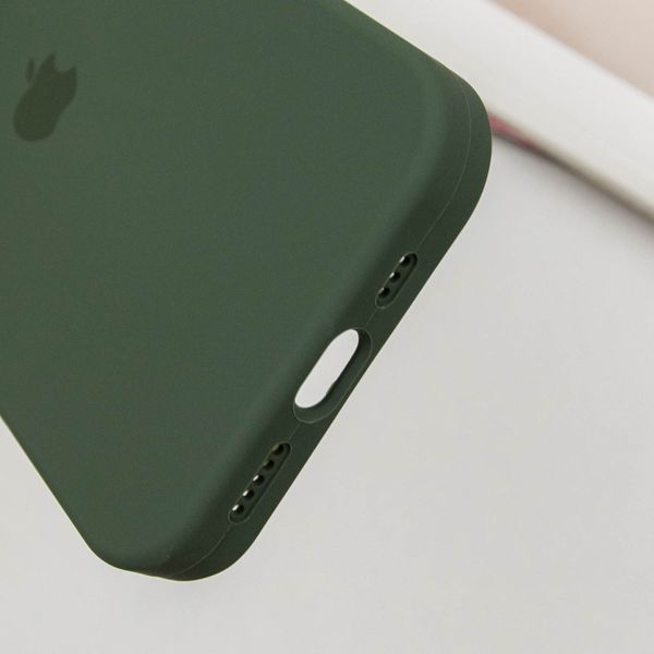 Чохол Silicone Case Full Protective (AA) для Apple iPhone 15 Pro (6.1") Зелений / Cyprus Green 276398 фото