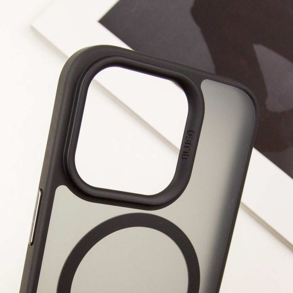 TPU+PC чохол Blueo Skin Friendly Frosted with MagSafe для Apple iPhone 16 Pro (6.3") Чорний 319480 фото