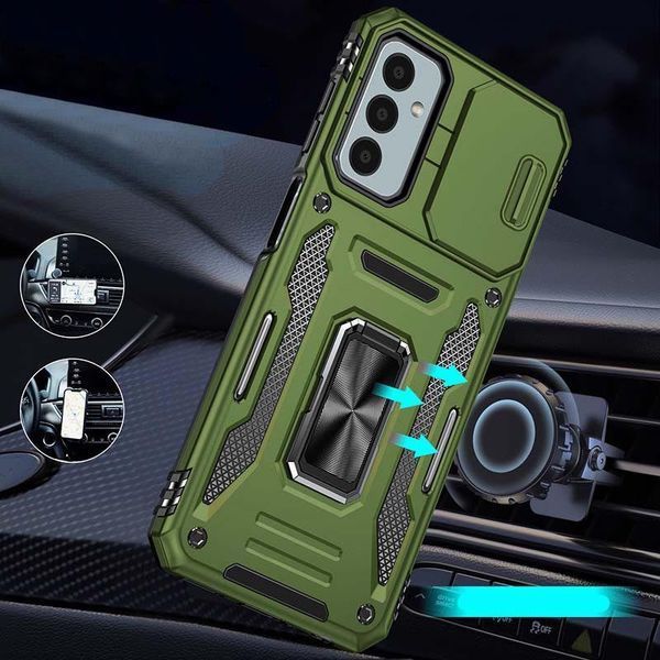Ударостійкий чохол Camshield Army Ring для Samsung Galaxy A26 5G Оливковий / Army Green 345788 фото