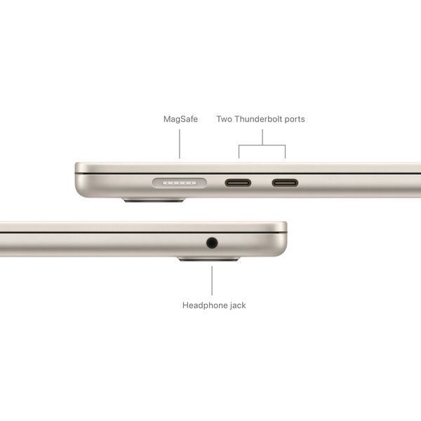 Ноутбук Apple MacBook Air 15.3 8CPU/10GPU/16GB/256GB Starlight MC9F4 2024 (M3) 341201 фото