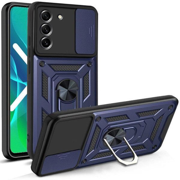 Чохол Ummi Camshield Serge Ring для Samsung Galaxy S21+ Синій 396244 фото