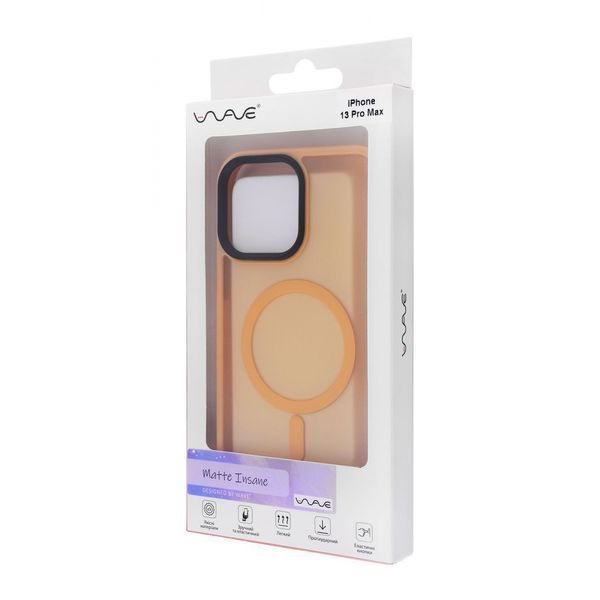 Чохол WAVE Matte Insane Case with Magnetic Ring iPhone 13 Pro Max orange 335333 фото