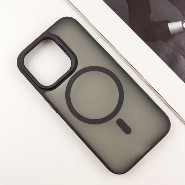 TPU+PC чохол Blueo Skin Friendly Frosted with MagSafe для Apple iPhone 16 Pro (6.3") Чорний 319480 фото