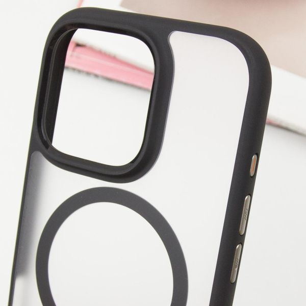 TPU+PC чохол Blueo Skin Friendly Frosted with MagSafe для Apple iPhone 16 Pro (6.3") Чорний 319480 фото