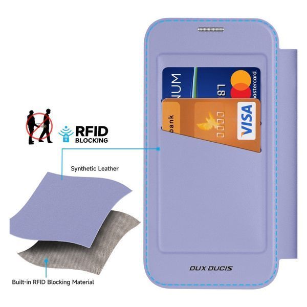Чохол-книжка Dux Ducis Skin X Pro with MagSafe для Apple iPhone 16 (6.1") Purple 322710 фото