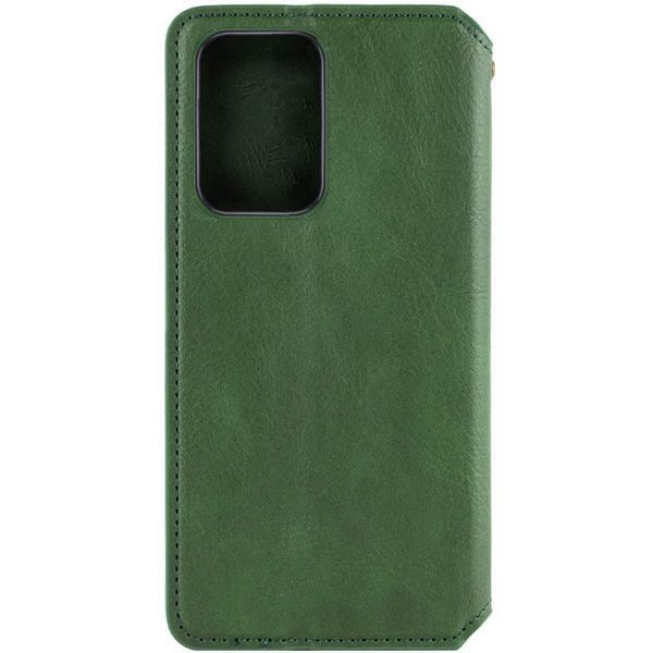 Шкіряний чохол книжка GETMAN Cubic (PU) для Samsung Galaxy S24 Ultra Зелений 284436 фото