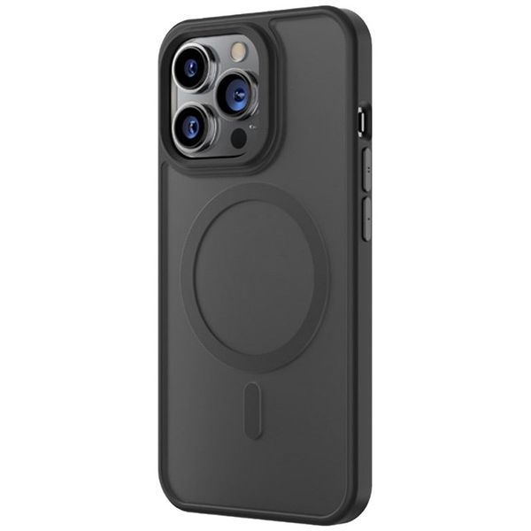 TPU+PC чохол Blueo Skin Friendly Frosted with MagSafe для Apple iPhone 16 Pro (6.3") Чорний 319480 фото
