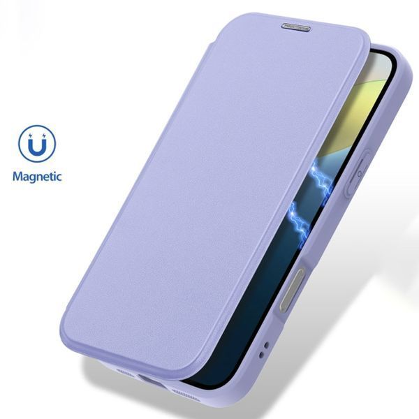 Чохол-книжка Dux Ducis Skin X Pro with MagSafe для Apple iPhone 16 (6.1") Purple 322710 фото