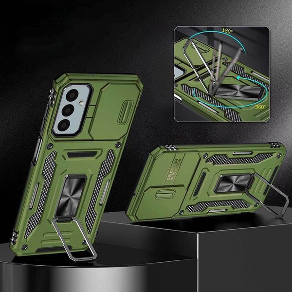 Ударостійкий чохол Camshield Army Ring для Samsung Galaxy A26 5G Оливковий / Army Green 345788 фото