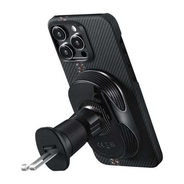 Автотримач Pitaka MagEZ Car Mount Pro 2 Qi2 Car Vent (CM2402N) Black 346823 фото