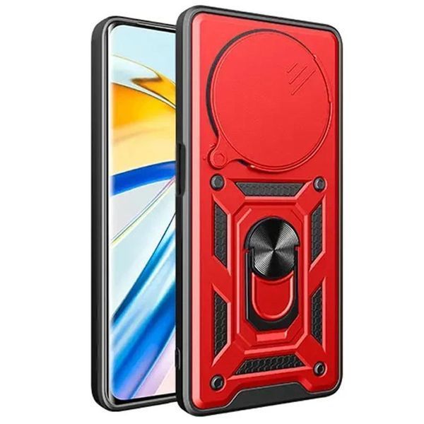 Чохол Ummi Camshield Serge Ring для Xiaomi Redmi Note 14 Pro+ Червоний 390781 фото