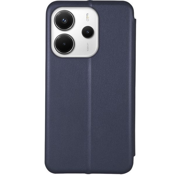 Шкіряний чохол-книжка Classy для Xiaomi Redmi Note 14 4G (Europe version) Темно-синій 382633 фото