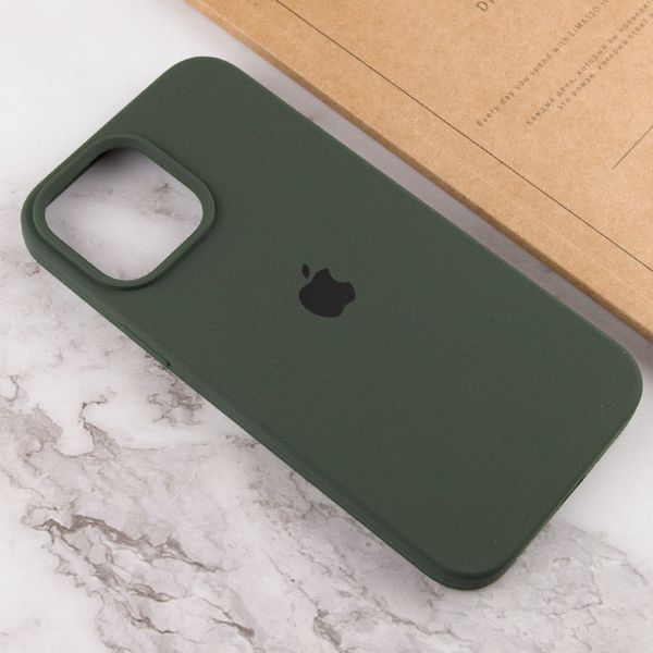 Чохол Silicone Case Full Protective (AA) для Apple iPhone 15 Pro (6.1") Зелений / Cyprus Green 276398 фото