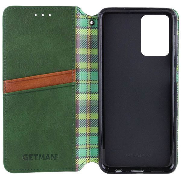 Шкіряний чохол книжка GETMAN Cubic (PU) для Samsung Galaxy S24 Ultra Зелений 284436 фото