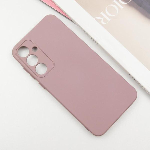 Чохол TPU GETMAN Liquid Silk Full Camera для Samsung Galaxy S24 Рожевий / Pink Sand 397586 фото