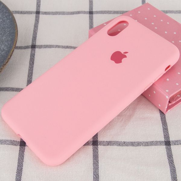 Чохол Silicone Case Full Protective (AA) для Apple iPhone XR (6.1") Рожевий / Pink 198374 фото