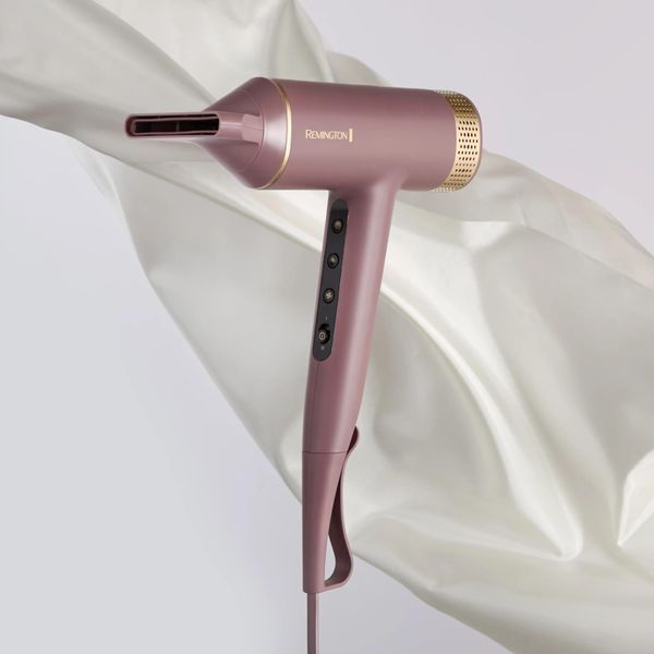 Фен Remington AIRvive, 1600Вт, 3 режими, дифузор, іоніз-я, хол. обдув, фіолетово-золотий 397297 фото