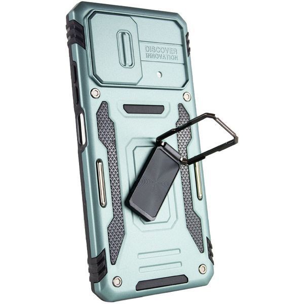 Ударостійкий чохол Camshield Army Ring для Xiaomi Poco X5 Pro 5G / Note 12 Pro 5G Зелений / Light Green 271455 фото