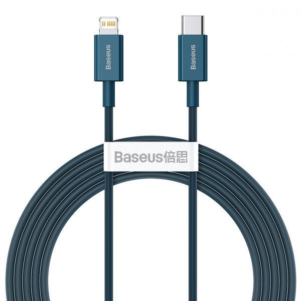 Кабель Baseus Superior Series Fast Charging Type-C To Lightning PD 20W 2m (CATLYS-C03) Blue 255251 фото