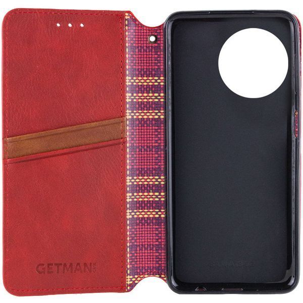 Шкіряний чохол книжка GETMAN Cubic (PU) для Realme 11 4G Червоний 326722 фото