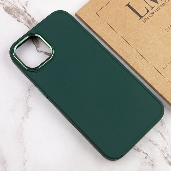 TPU чохол Bonbon Metal Style для Apple iPhone 14 (6.1") Зелений / Pine green 257167 фото