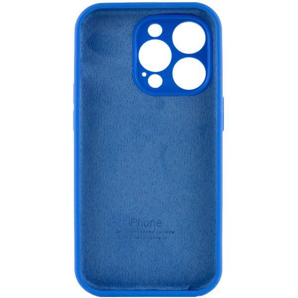 Чохол Silicone Case Full Camera Protective (AA) для Apple iPhone 15 Pro Max (6.7") Синій / Capri Blue 280262 фото
