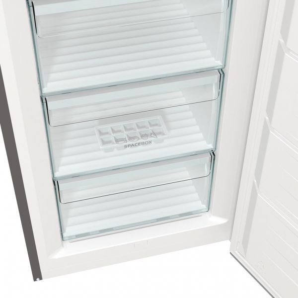 Морозильна камера Gorenje, 185.5x59.5х66.3, 280л, 1дв., A++, NF, Інвертор, сріблястий (FN619EES5) 375913 фото