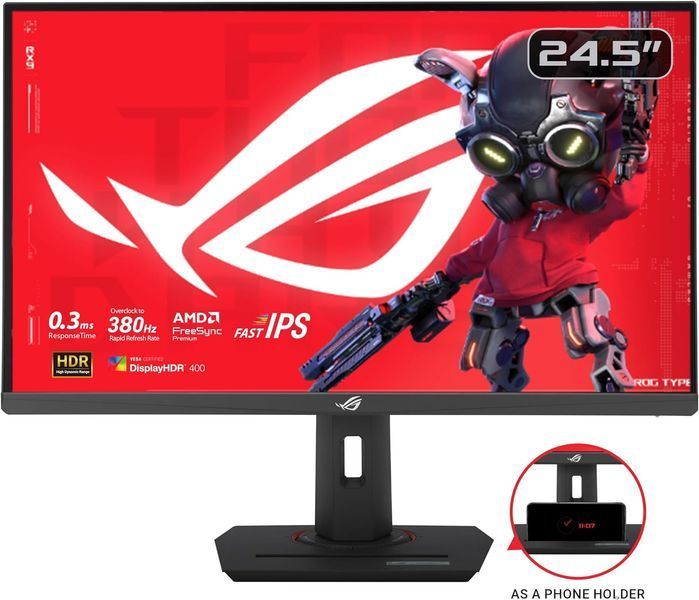 Монітор Asus 24.5" ROG Strix XG259QNS 2xHDMI, DP, 2xUSB, Audio, IPS, 380Hz, 0.3ms, sRGB 110%, AdaptiveSync, Pivot, HDR400 365447 фото