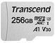 Карта пам'яті Transcend microSD 256GB C10 UHS-I R100/W40MB/s + SD (TS256GUSD300S-A) 370899 фото 1