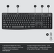 IT/наб LOGITECH MK295 Silent Wireless Combo, US, Graphite (920-009800) 306841 фото 5
