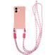 Чохол TPU CrossBody with straps для Apple iPhone 16 Plus (6.7") Pink 359078 фото 1