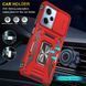 Ударостійкий чохол Camshield Army Ring для Xiaomi Redmi 12 / Poco M6 Pro 5G Червоний / Red 283610 фото 4