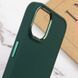 TPU чохол Bonbon Metal Style для Apple iPhone 14 (6.1") Зелений / Pine green 257167 фото 5