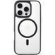 TPU+PC чохол Blueo Skin Friendly Frosted with MagSafe для Apple iPhone 16 Pro (6.3") Чорний 319480 фото 9