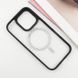 TPU+PC чохол Blueo Skin Friendly Frosted with MagSafe для Apple iPhone 16 Pro (6.3") Чорний 319480 фото 11