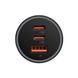 АЗП Baseus Golden Contactor Pro Triple Fast Charger Car Charger 65W U+C+C (CGJP010013) Dark Gray 261273 фото 3