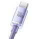 Кабель Baseus Crystal Shine Series Fast Charging Data USB кабель USB To Type-C 100W 1.2m (CAJY000405) Purple 260557 фото 3