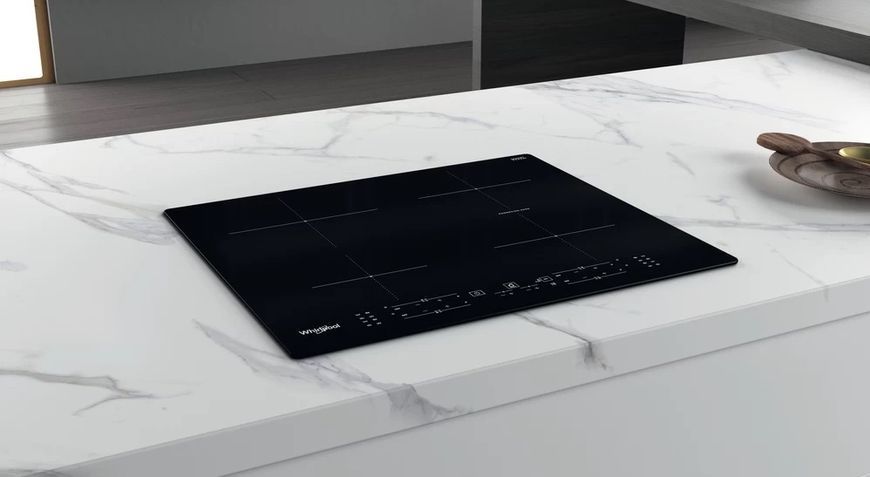 Варильна поверхня Whirlpool індукційна, 60см, розширена зона, чорний (WBB8360NE) 369588 фото